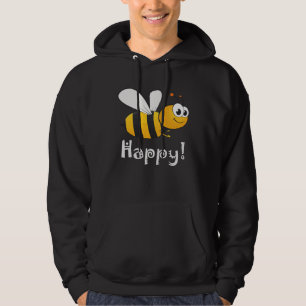 Bee Happy Mens Womens Kids Hoodie