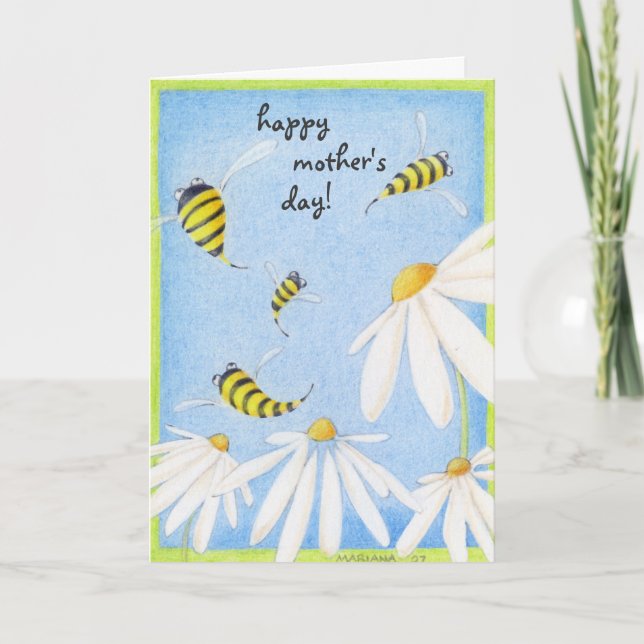 Bee Happy Mother's Day Card (Front)