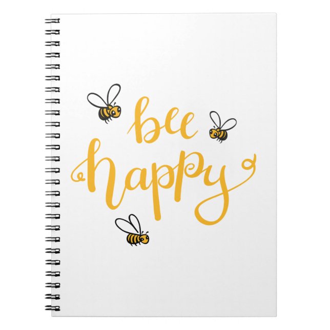 bee happy neu notebook (Front)