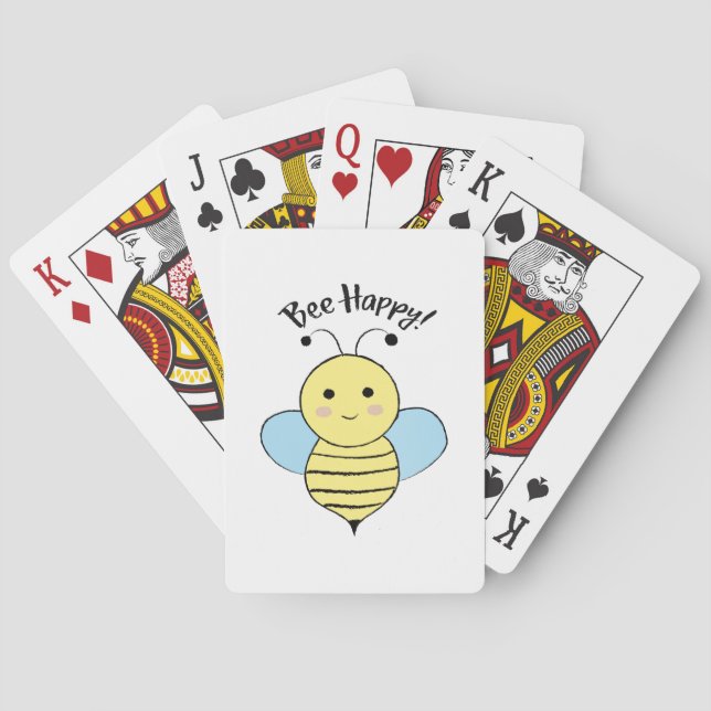 Bee Happy Playing Cards (Back)
