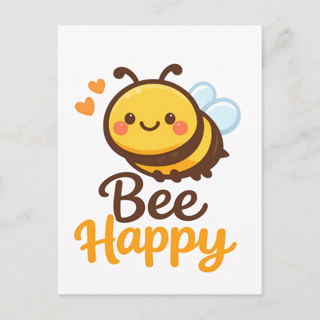 Bee Happy Postcard (Front)