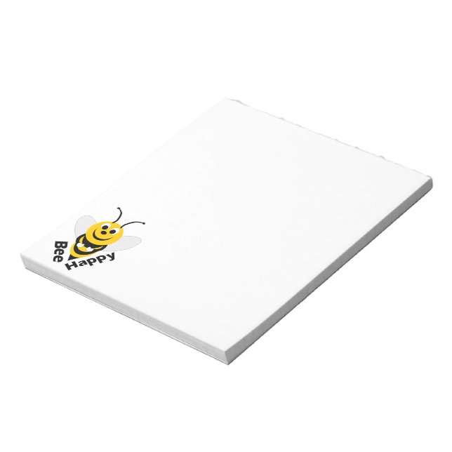 Bee Happy Small Notepad (Rotated)
