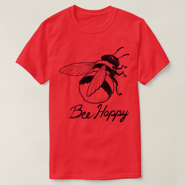 Bee Happy T-Shirt (Design Front)