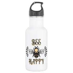 Bee Happy   Vintage Colours Honey Bee 532 Ml Water Bottle