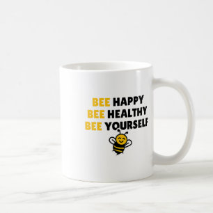 Bee Healthy, Bee Happy, Bee Yourself - Yoga Bee Coffee Mug