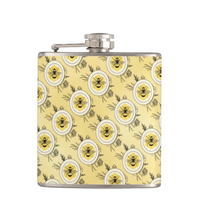 Bee Hip Flask (Front)