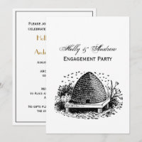 Bee Hive and Bees #1 Heraldic Vintage