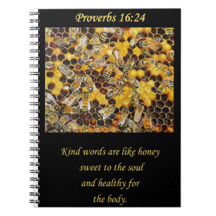 Bee Hive. Christian gift Notebook