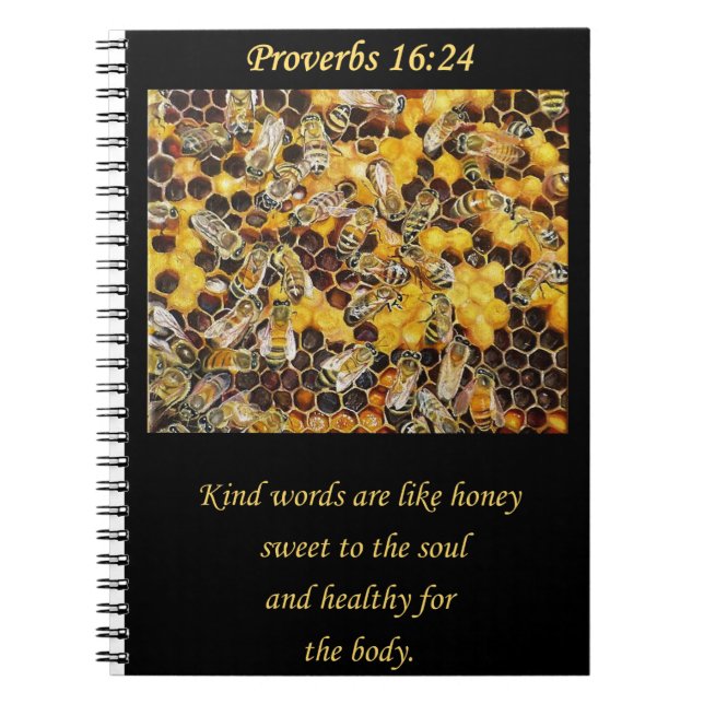 Bee Hive. Christian gift Notebook (Front)