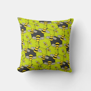 Bee Hive Fun Honeycomb Cushion