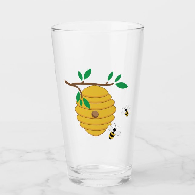 Bee Hive Glass (Front)