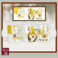 Bee Hive Gnome Honey Comb Welcome