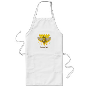 Bee Hive Honey Long Apron