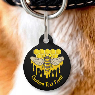Bee Hive Honey Pet Tag