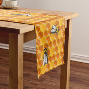 Bee Hive Honeycomb Template Short Table Runner