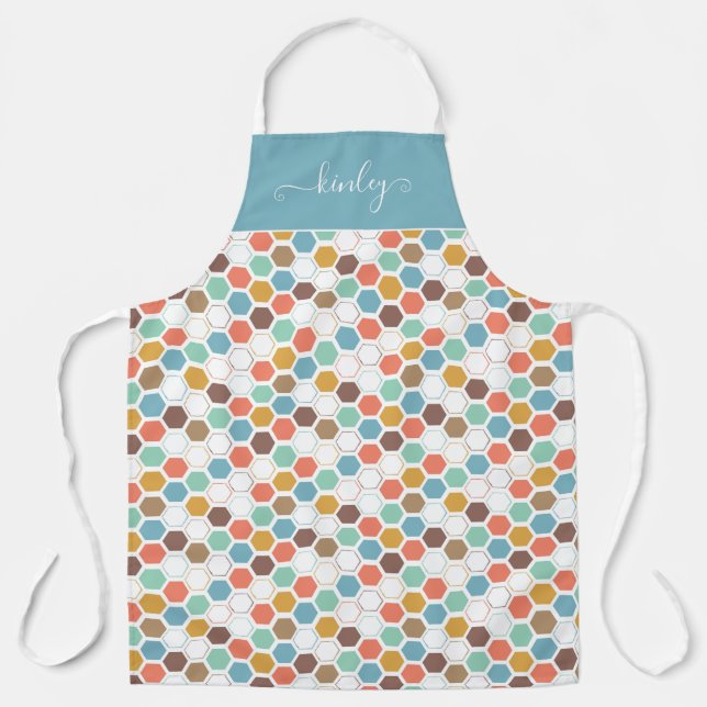 Bee Hive Module Pattern Apron (Front)