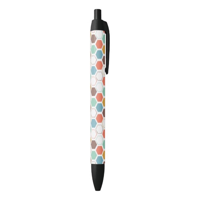 Bee Hive Module Pattern Black Ink Pen (Bottom (Vertical))