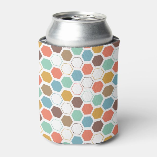 Bee Hive Module Pattern Can Cooler (Can Front)
