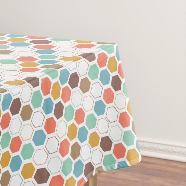 Bee Hive Module Pattern Tablecloth (In Situ)