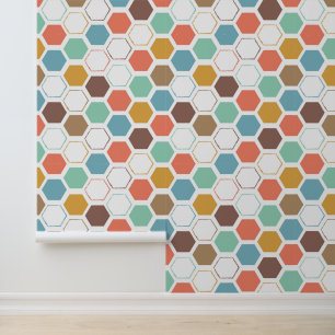 Bee Hive Module Pattern Wallpaper