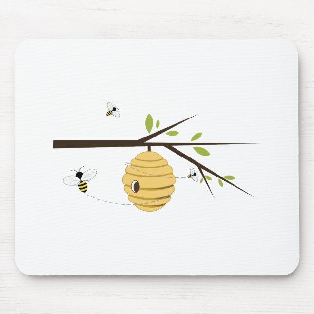 Bee Hive Mouse Pad (Front)