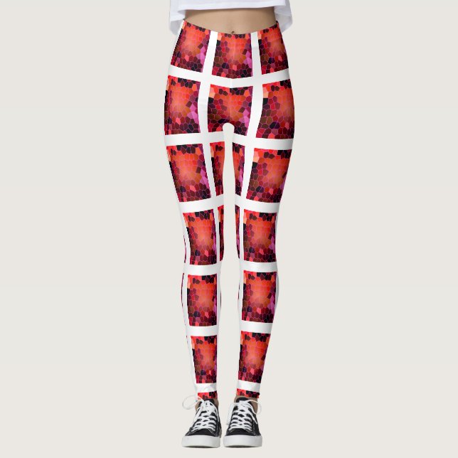Bee Hive Pattern Leggings (Front)