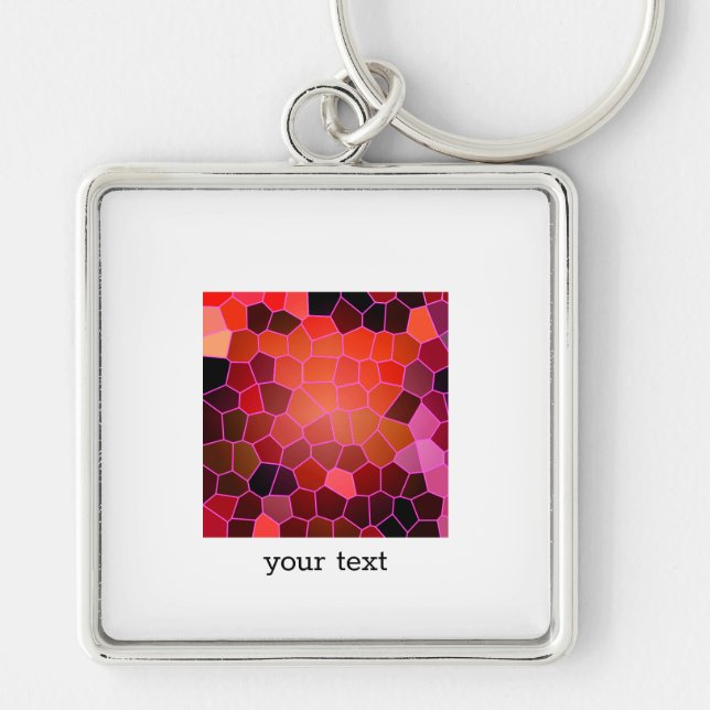 Bee Hive Red Key Ring (Front)