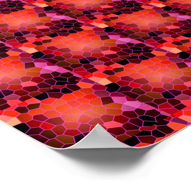 Bee Hive Red Poster (Corner)
