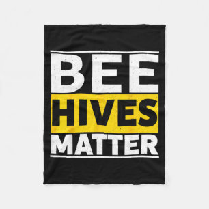 Bee Hives Fleece Blanket