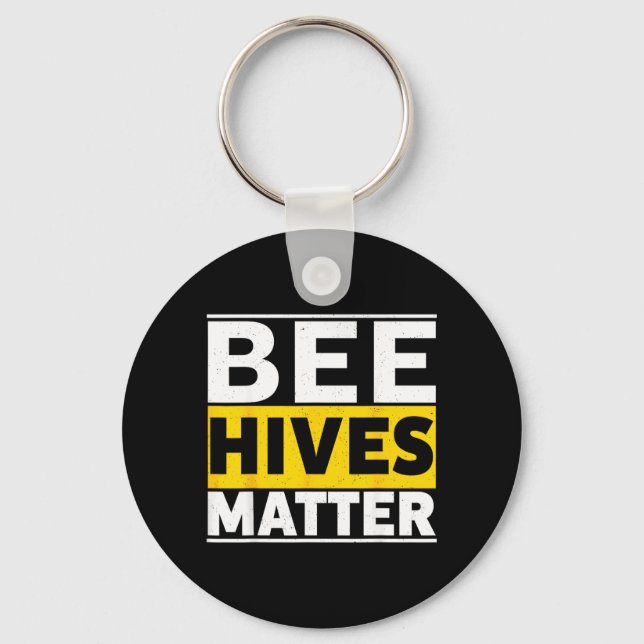 Bee Hives Key Ring (Front)