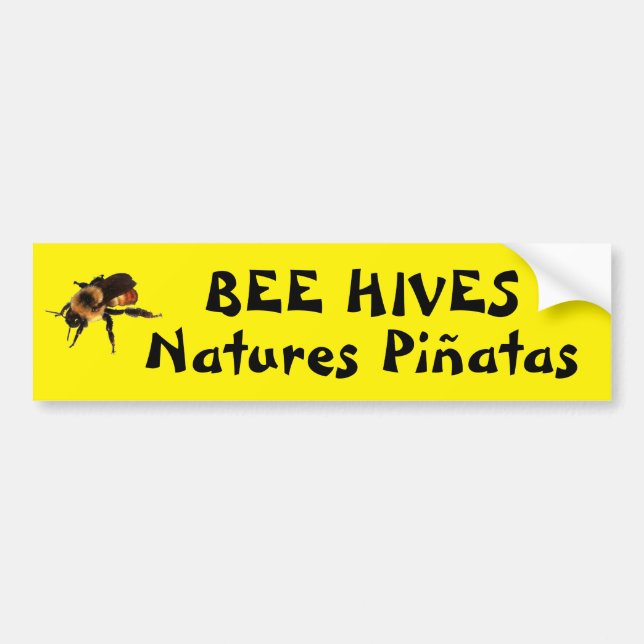 Bee Hives Natures Piñatas Bumper Sticker (Front)
