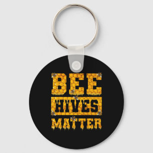 Bee Hives Problem Climate Change Earth Day Key Ring