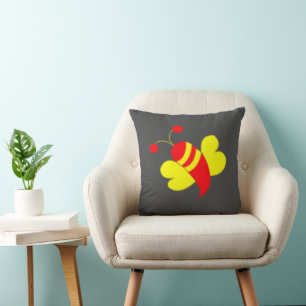 Bee Honey Bee Bumble Bee Cushion