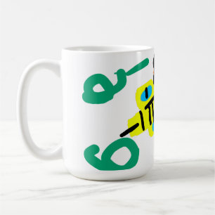 Bee honey flower  coffee mug