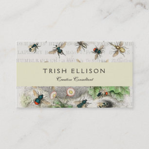 Bee Honey Worker Queen Bees Antique  Business Card