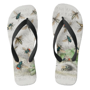 Bee Honey Worker Queen Bees Antique  Thongs