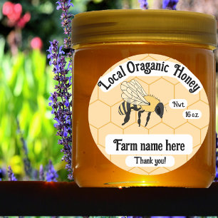 Bee Honeycomb Beekeeper Honey Farm Sticker