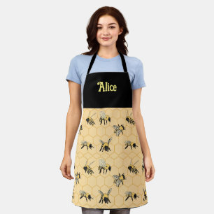 Bee Honeycomb Custom Apron