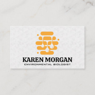 Bee Honeycomb Drip Business Card