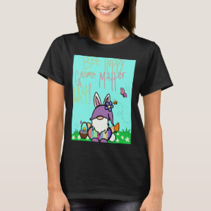 Bee Hoppy Gnome What Sticker  T-Shirt