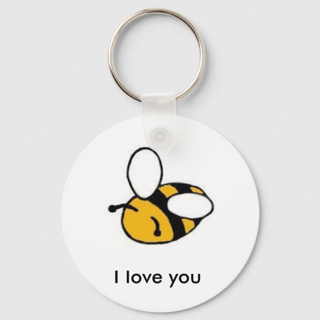 bee i love you key ring (Front)