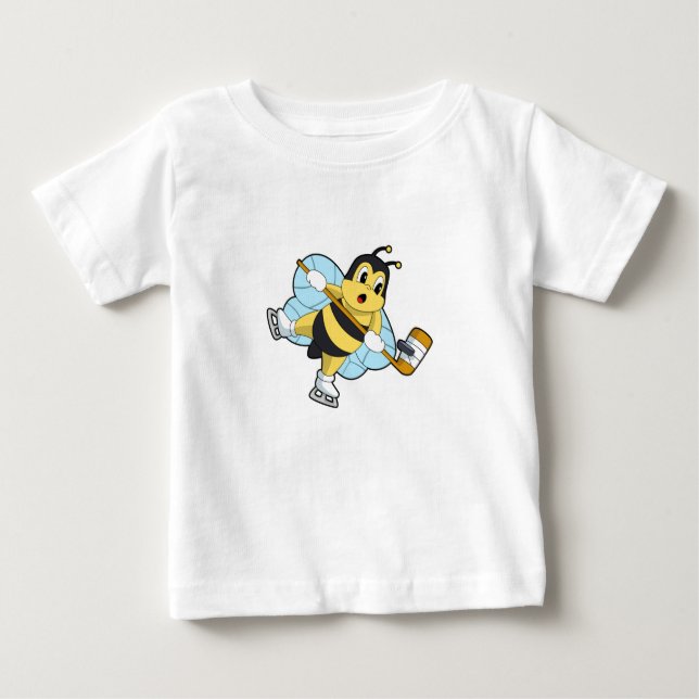 Bee Ice hockey Ice hockey stick Baby T-Shirt (Front)
