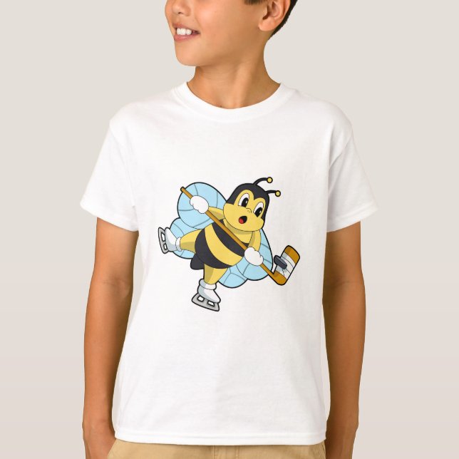 Bee Ice hockey Ice hockey stick T-Shirt (Front)