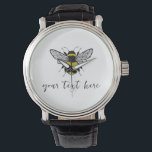 Bee Illustration – add your own text  Watch<br><div class="desc">An illustrative bee design which can be personalised with your own text.</div>