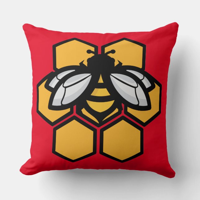 bee in a hive cushion (Front)
