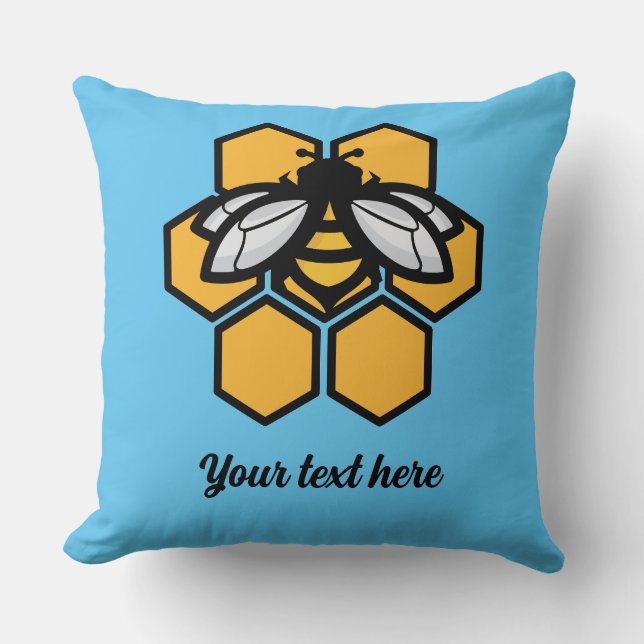 bee in a hive cushion (Front)