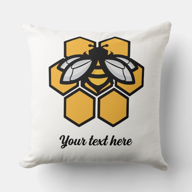 bee in a hive cushion (Front)