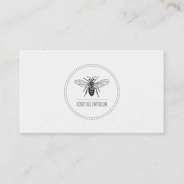 Bee In Circle Business and Profile Cards (Front)