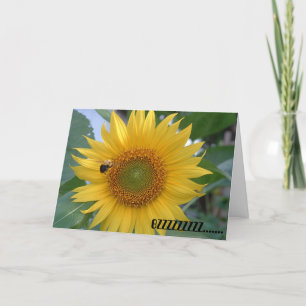 Bee in flight card