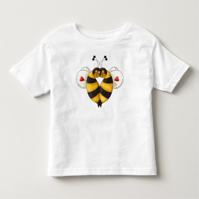 Bee In Love Toddler T-Shirt (Front)